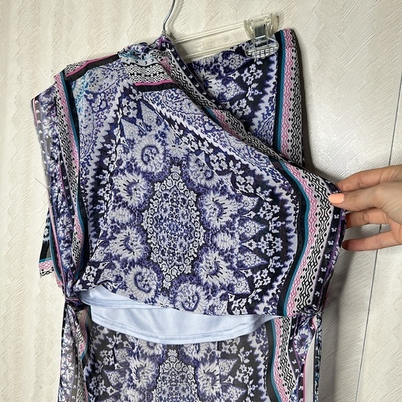 ❤️ 🆕 EXPRESS Pattern maxi skirt size XS - Picture 6 of 8